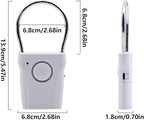 Door Alarm – ABS 120dB Battery Powered Vibration Sensor | Handle Entry Security Alert Device | Portable Indoor Anti Theft Protection for Travel Hotel Rooms Homes Apartments Glass Safety Use