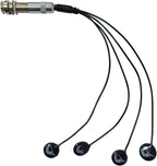 Journey Instruments Passive Piezo Acoustic Pickup – EP004K Four Balanced German-Made Passive Piezo Pickup Elements – Piezo Pickup for Classical Guitars
