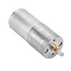 25mm DC 12V 25GA 370 Metal Gear Motor Low Speed High for Electronic Locks Robots Electric Curtains Doors Pet Feeders Surveillance Systems and Mixers