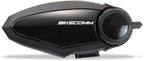 BIKECOMM BK-S2 Motorcycle Bluetooth Headset Intercom – 1200M Range Wireless Speakers - Helmet Communication System, IP67, Black