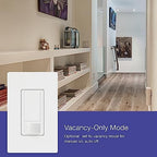 Lutron Maestro Motion Sensor Light Switch Indoor for Bathroom, Garage, Laundry Room, Closet, Occupancy Sensor Light Switch, Single-Pole, No Neutral, MS-OPS5M-BI