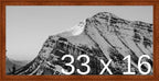 Frame It Easy 33 x 16 Russet Wood Frame (Derby)