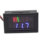 Battery Charge Level Indicator Universal Car Battery Capacity Meter Tester Checker 12v-72v Blue Motorcycle Checker Auto Tester Fuel Gauge Indicator
