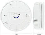Carbon Monoxide Detector, VzmcovCO Monitor Powered by AA Battery (not Included), with LCD Digital Display, Used for Voice Alarm in Home Office, Hotel Garage, Kitchen, Bedroom, Living Room (1Pack)