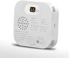 RV Carbon Monoxide Detector & Propane/Natural Gas Detectors, 10-Year Lifespan, 3-in-1 Gas Alarm for Camper, Home, Voice Alert with LCD Display, USB-C & 12V DC Powered, Compact Design