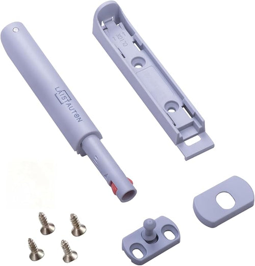 4 Sets Push Open Door Latch Touch Latches Push Latch Damping rebounder for Cabinet Hardware Release Latch Kitchen Drawer Push Catch Press Out Latch