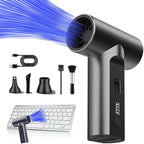 VORMIVIOT Compressed Air Duster 110000 RPM Electric Air Duster, Reusable no Canned Keyboard Cleaner for Office, Cordless Air Duster for Computer/Car