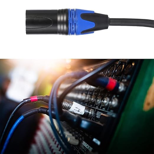 Seefeful XLR Splitter Cable, 1 XLR Female to 2 Male Patch Y Cable Balanced Microphone Splitter Cord Audio Adaptor (5FT-2pack)