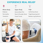 MedMassager Foot & Body Classic Combo | Deep Tissue Massage Therapy Units, at-Home Massager, Dual Speed Motors | Reduces Pain & Improves Blood Circulation | MMF08 & MMB01