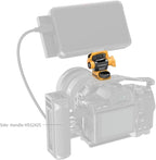 SMALLRIG Adjustable Camera Monitor Mount for ARRI-Style (Bumblebee Edition), 360° Swivel and 180° Tilt Holder Anti-Twist Support 5" and 7" - 5520