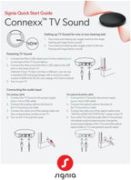 Audique Signia TV Sound - Compatible with All Bluetooth Enabled Signia, Rexton, Connexx, Miracle-Ear, TruHearing and HearUSA Hearing Aids