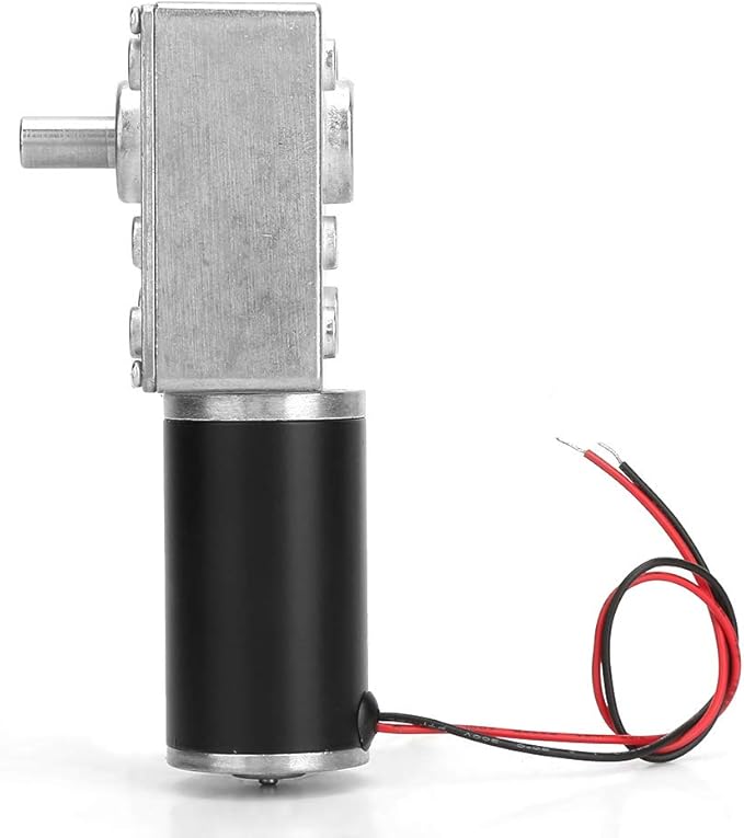 Reversible Gear Motor, DC 24V 8mm Shaft Gear Motor High Torsion Metal Reversible Electric Turbo Speed Reduction Motor for Curtain Machine Advertising Equipment Window Opener(30RPM)