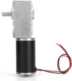 Reversible Gear Motor, 24V 8mm Shaft Gear Motor High Torsion Speed Reduce Electric Motor for Curtain Machine Advertising Equipment Window Opener Smart Device (50RPM)