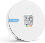LifeBasis Radon Detector for Home, Portable E-Ink Display Radon Meter with Short & Long Term Monitoring of Radon Levels, Visual Alarm, Switchable Mesurement Unit Bq/m3 or pCi/L, Battery-Powered