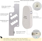 CGPLUS Security Door Stopper Alarm SEDOLI 100DB Siren for Safe Stay, Home, Travel