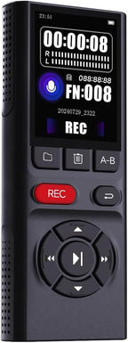 64GB Jaswill Digital Voice Recorder with Playback Long Battery 2-inch Screen MP3 Audio Recording for Meetings Lectures and Interviews Portable USB Recording Device with Voice Activation
