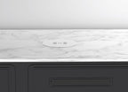 MAZZGOFOR Pop up Outlet - 4-inch Hole,4-AC Outlet,20W USB C,15W Wireless Charging,2-USB Port,Desktop Recessed Grommet Power Outlet for Kitchen Island Countertop,6 ft Cable,White