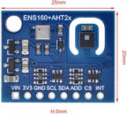 DONGKER ENS160+AHT21 Temperature Humidity Module,High Precision CO2 Air Quality Module for Detection Equipment Humidity Control