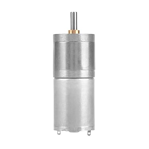 25mm DC 12V 25GA-370 Metal Gear Motor for Electronic Locks Robots Electric Curtains Low Speed High Quiet Construction Pure Copper Coil