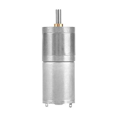 25mm DC 12V 25GA-370 Metal Gear Motor Low Speed for Electronic Locks Robots Electric Curtains Doors Mixers Monitoring Equipment Pet Feeders