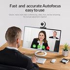 Angetube Streaming 1080P HD Webcam Built in Adjustable Ring Light and Mic. Advanced autofocus AF Web Camera for Google Meet Gamer Facebook YouTube Streamer