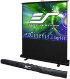Elite Screens ezCinema 2, 120-inch 4:3 Aspect Ratio Portable Manual Floor Pull Up with Scissor Backed Projector Projection Screen Office Classroom Church Home Theater + Carrying Bag, F120NWV2