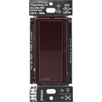 Lutron Claro Smart Light Switch for Caseta Lighting, for LED Lights, Fans, 5 Amp, Single-Pole/3-Way, Neutral Required, DVRF-5NS-BR, Brown