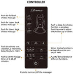 Snailax Shiatsu Massage Cushion with Heat Massage Chair Pad Kneading Back Massager for Pain Relief Deep Tissue 3D Roller Travel Up/Down to Relax Tense Muscle, Office Home Use