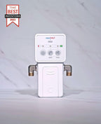 aquaHALT Smart Home Water Toilet Leak Detector Alarm and Automatic Shut Off Valve - Water Sensor Alarm Shut Off Tool - Easy Installation - Battery Operated - Protect Your Home from Water Damage