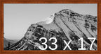 Frame It Easy 33 x 17 Russet Wood Frame (Derby)