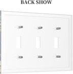 Bvtewkhz Floral Birds Morris 3 Gang Triple Toggle Decorative Outlet Covers Light Switch Plate Electrical Receptacle Switchplate For Bathroom Kitchen Bedroom