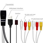 SZBJ IR Infrared Kit Home Appliance Audio andvideo Sharing Device Component Video and Audio Extender Over Cat5/6/7 Ethernet Cable NU101-2AV