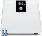 GE Bathroom Scale for Body Weight, Digital Weight Scales 500lb Heavy Duty Measuring Device for People Accurate BMI Weighing Machine with Bluetooth, White