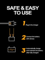 12v Smart Car Battery Charger, 5Amp Fully-Automatic Trickle Charger, Battery Desulfator with Auto Repair, 12 Volt Battery Maintainer, Winter Mode, Suitable for AGM, Deep Cycle, Lawn Mower, RV