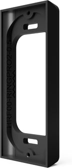 Ring PRO2 Doorbell Mount - Hidden River Lab genuine Mounting Spacer - 0.5-inch offset - Compatible with Ring PRO2 Video Doorbell (new name Ring Wired Doorbell PRO) - premium doorbell adapter - BLACK