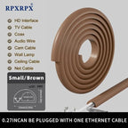 RPXRPXSide Open One Cord Cable Raceway Wire Cover for Cords, Our Cable Track is Best Suited for one Wire (Diameter <0.27"),Wire Raceway Management Cable Concealer Channel (Brown, 39in)