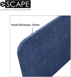 Escape Acoustic Wall Art | Matrix Design | Suspended Sound Proofing Panels | Eco-Friendly Recycled Material | 4X7 | Sand Dune