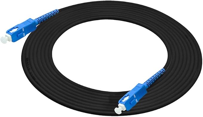 Jeirdus 40M SC Outdoor Armored Simplex 9/125 SM Fiber Optic Cable Jumper - Optical Patch Cord, Singlemode, 40Meters, 130ft SC-SC