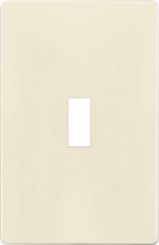 ENERLITES Screwless Toggle Switch Wall Plate, Child Safe Light Switch Cover, Standard Size 1-Gang 4.68" x 2.93", Unbreakable Polycarbonate Thermoplastic, UL Listed, SI8811-LA, Glossy, Light Almond