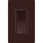 Lutron Claro Smart Light Switch for Caseta Lighting, for LED Lights, Fans, 5 Amp, Single-Pole/3-Way, Neutral Required, DVRF-5NS-BR, Brown
