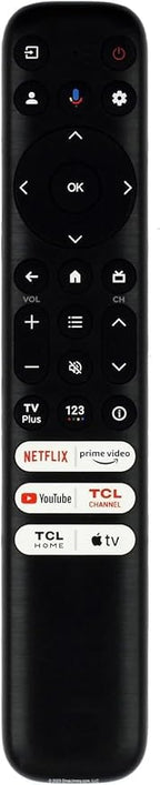 RC813 Replacement Remote for All TCL Android/Google TVs, Compatible with Q/S/FHD/UHD/QLED Series Without Voice Command