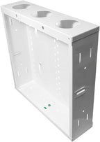 Legrand - OnQ 14 Inch Cable Management, In-Wall 20-Gauge Media Box, Structured Wiring Enclosure with 2.5 Inch Openings for Wires, Glossy White, EN1400