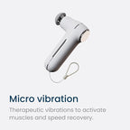 Nobol MyoLite Percussion Massage Gun - Deep Tissue Muscle Relief, Quiet & Portable, Cordless with 4 Attachments and Travel Case (White)