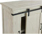 Martin Svensson Home Rustic 65” Solid Wood TV Stand with Storage, All Antique White
