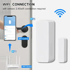 IHSENO WiFi Door Window Sensor,Smart Door Open/Closed Detector with App Alert,Wireless Entry Detector Sensor Alarm for Home Security&Automation (1Pack)