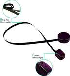 SPENFiLY Infrared IR Blaster Repeater Kit – White FIB Cable 200cm/6.56ft for Accurate Remote Control Extension