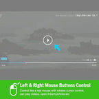 Air Mouse Green Presentation Remote Control USB Rechargeable Presentation Clicker Wireless Presenter RF 2.4 GHz Powerpoint Clicker Slide Advancer Changer Mac/Laptop/Computer