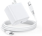 65W Super Fast Charger Type C for Samsung Galaxy S25 Ultra S25 FE Edge S24 Ultra FE S23 A17 A16 Z Fold Flip 7 6, Moto Edge 70 60 Stylus Fusion Razr, USB C Fast Charging Block & 6ft Type C Charge Cable