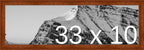 Frame It Easy 33 x 10 Russet Wood Frame (Derby)