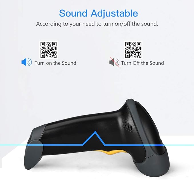 Eyoyo EYH2 Handheld USB 2D Barcode Scanner, Wired Automatic QR Code Scanner PDF417 Data Matrix Bar Code Reader with Long USB Cable for POS Mobile Payment, Convenience Store, Supermarket, Warehouse